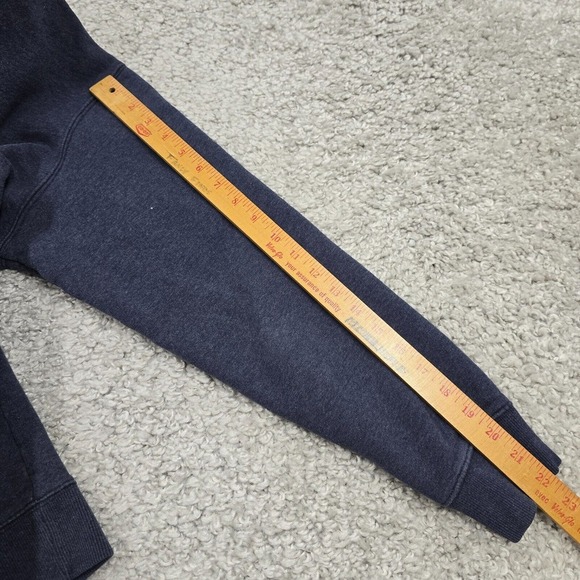 Mountain Hardwear Sweater Mens Medium Blue Hooded Pullover Long Sleeve‎ Pockets - Picture 11 of 12